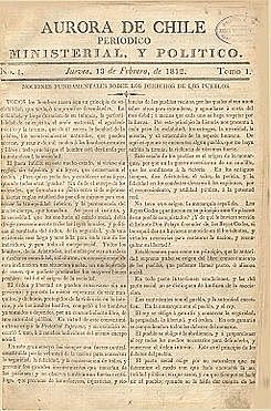 Primer periódico nacional: la Aurora