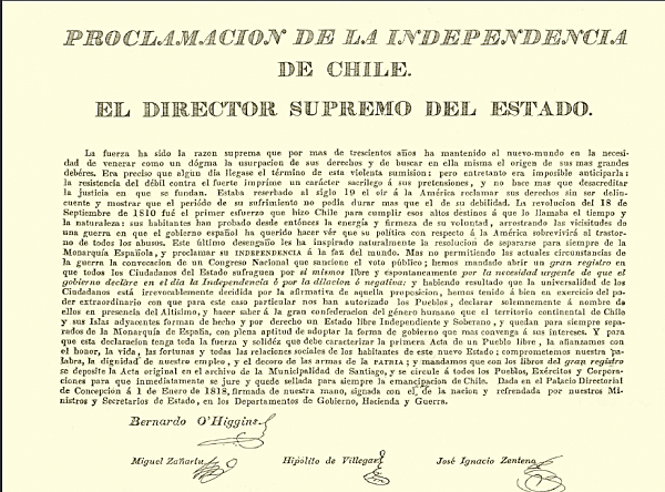 Declaración de la independencia