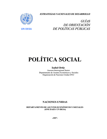 Política social a nivel internacional.