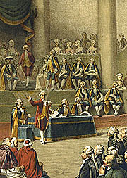 Louis XVI holds a three-level meeting at Versailles