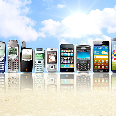 Timeline: История развития технических средств связи "Мобильный телефон"