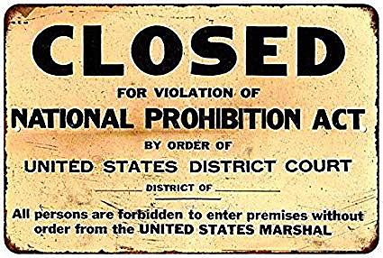 Prohibition Act (Coca Cola 1920-1929)