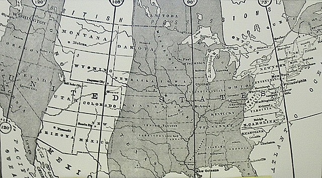 Railroads create time zones