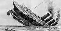 RMS Lusitania Sinks