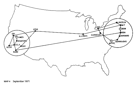 se realizan las primeras conexiones internacionales de arpanet desde estados unidos