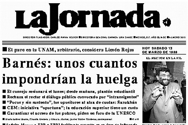 Empieza la huelga estudiantil de 1999