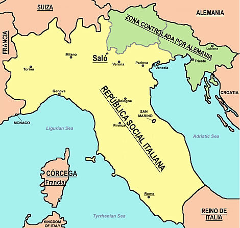 Los aliados llegan a Italia e invaden el país.