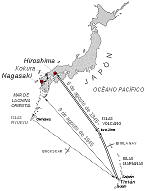 EEUU lanza la  bomba  Hiroshima.