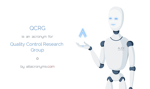Quality Control Research Group (QCRG)