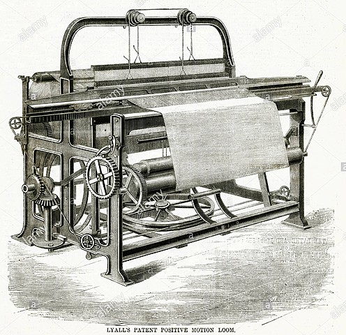 Edward Cartwright  inventó el primer telar mecánico