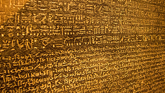 Enero 1822 Descifran jeroglíficos (Champollion ropiedra ssetta)