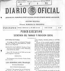 1 de mayo de 1970 Ley Federal del Trabajo.