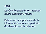 Conferencia Internacional Sobre Nutrición en Roma