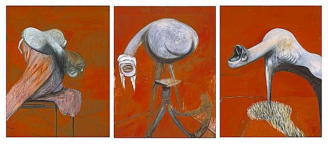 Tres  estudios  para figuras  en  la base  de  una  Crucifixion.