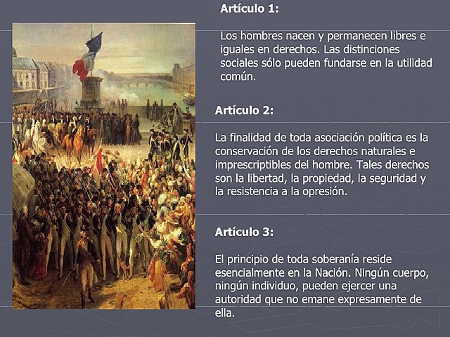 La Declaración de los Derechos del Hombre y de los Ciudadanos