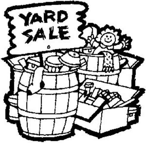 Yard sale at Mrs.Harpers