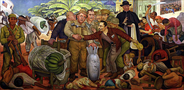 Diego Rivera pinta "Gloriosa Victoria" para Guatemala