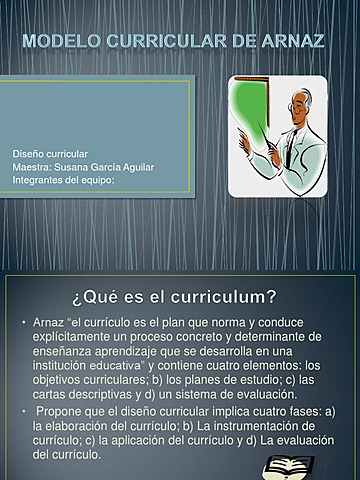 Modelo curricular de J. Arnaz ( México )