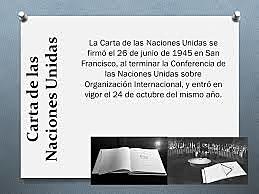 Carta de la Organización de las Naciones Unidas