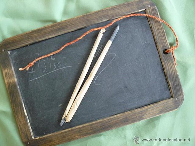 El comienzo del tablero y las tizas