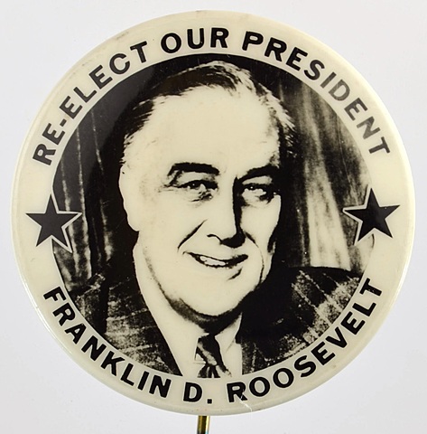 FDR re-elected