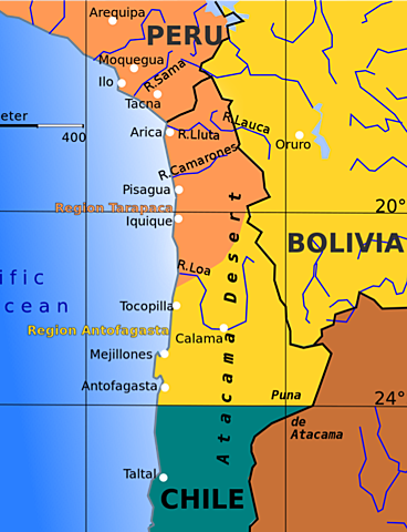 Chile ocupa Antofagasta