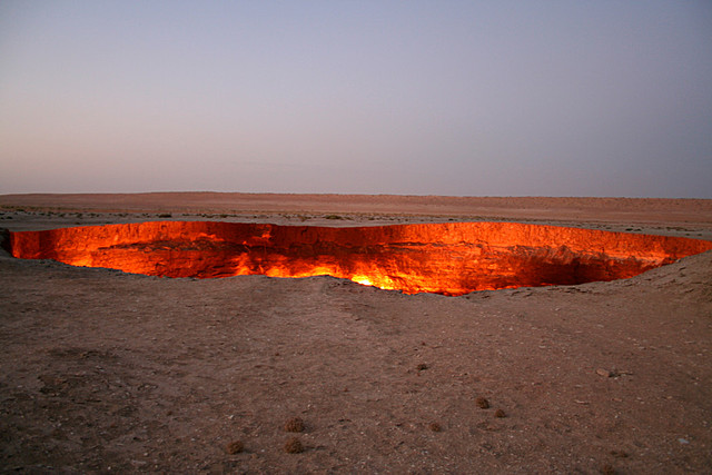 la puerta al infierno de Darvaza