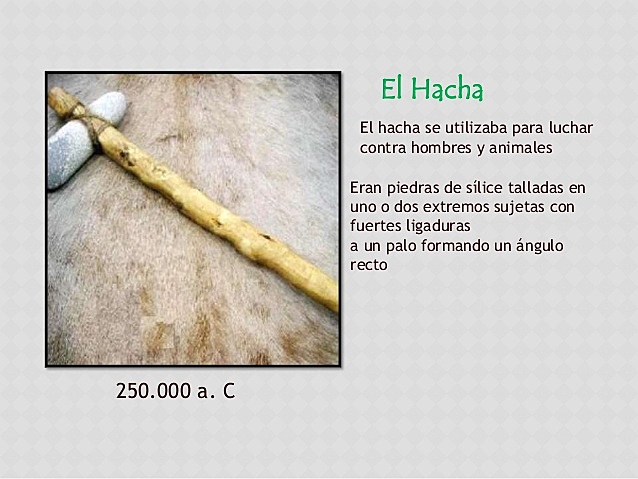 Hachas manuales de sílex