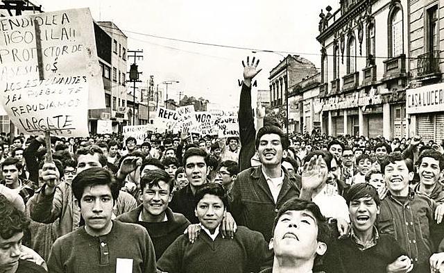 Movimiento estudiantil a través de la fotografía