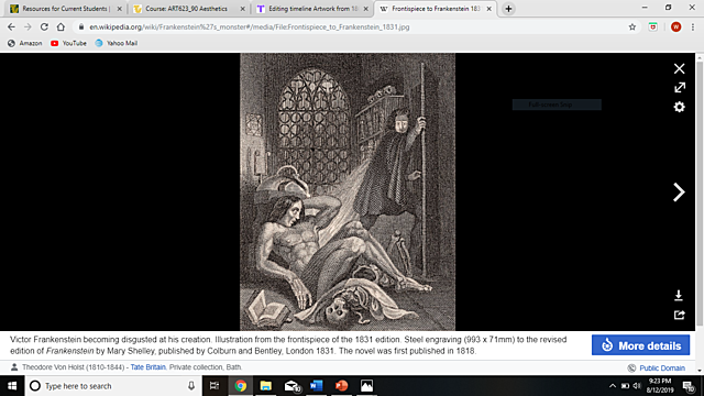 Frankenstein by Mary Shelley, 1818