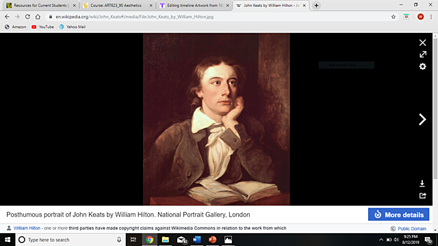 Ode to a Nightingale by John Keats, 1819