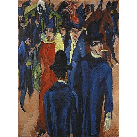 Berlin Street Scene by Ernst Ludwig Kirchner