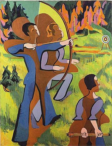 Archers by Ernst Ludwig Kirchner