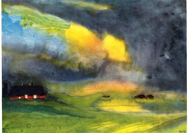 Colored Sky above the Marais by Emil Nolde