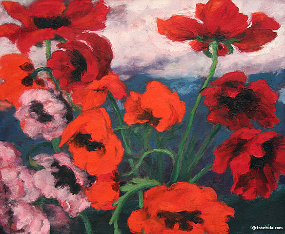 Large Poppies by Emil Nolde