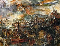 View of Prague by Oskar Kokoschka