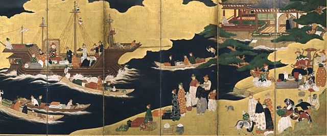 Firearms arrive in Japan by Portuguese traders