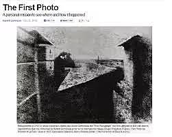 The first picture ever created