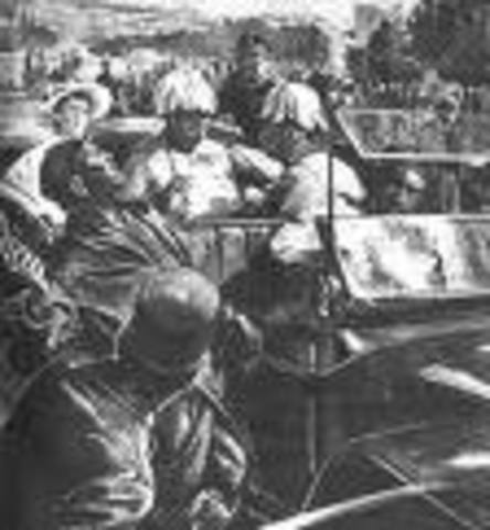 The assassination of Archduke Franz Ferdinand