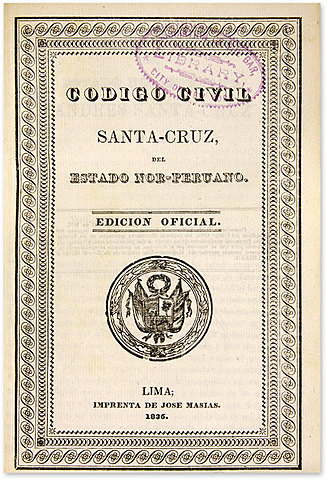 CÓDIGO CIVIL Y PROCEDIMIENTOS JUDICIALES DE SANTA CRUZ