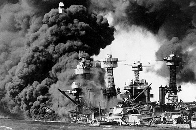 Japan attacks Pearl Harbour - US enter the war