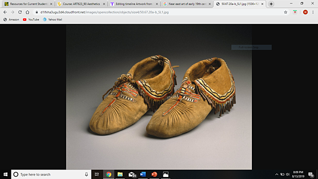 Puckered Moccasins, 1833-1836