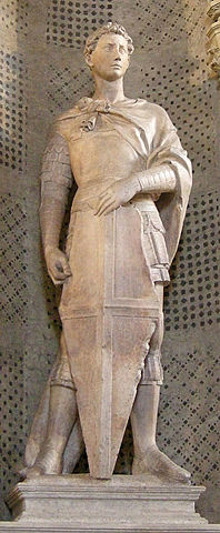 St. George. Marble sculpture by Donatello (c. 1415)