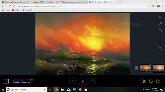 The Ninth Wave by Ivan Aivakzovsky, 1850