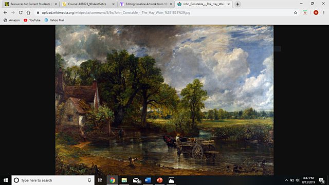 The Hay Wain by John Constable, 1821