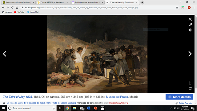 The Third of May 1808 by Francisco Goya, 1814