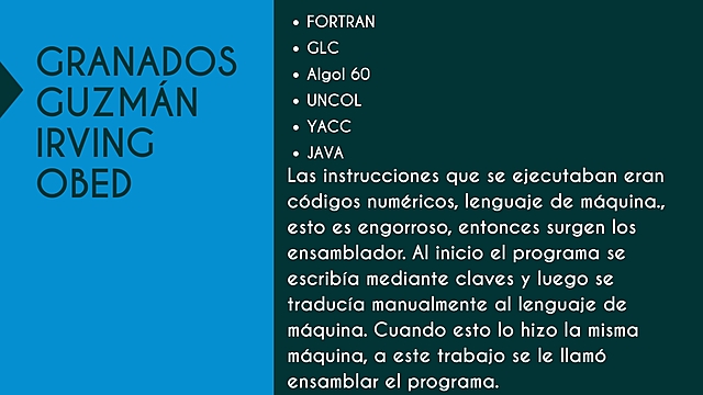 John Backus dirige una investigación en IBM en un lenguaje algebraico.