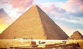 Construcción de las pirámides de Egipto.