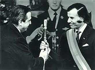 Asunción de Carlos Menem