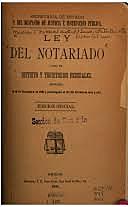 LEY DEL NOTARIADO DE 1901